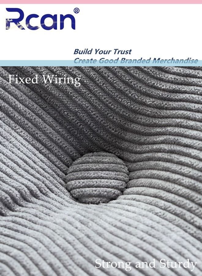 Rcan Chair Cushion Pillow Bay Window Tatami Mat Corduroy Cushion Thickened Round Soft Skin Friendly Backrest Yoga Meditation Cushion Suitable for Office Family Car Tables and Chairs School - Image 4