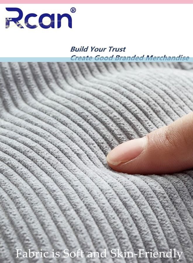 Rcan Chair Cushion Pillow Bay Window Tatami Mat Corduroy Cushion Thickened Round Soft Skin Friendly Backrest Yoga Meditation Cushion Suitable for Office Family Car Tables and Chairs School - Image 3