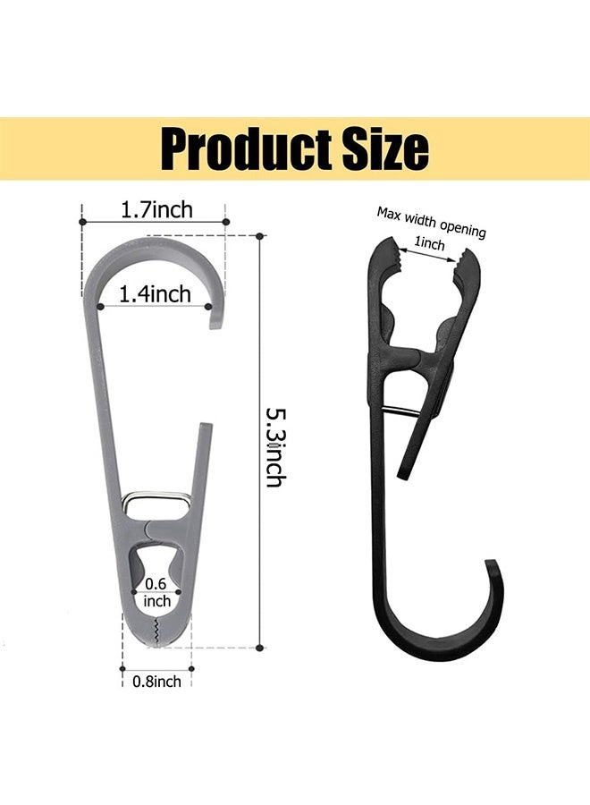 Quantum 6 PCS Laundry Hook, Multipurpose Clothes Pins Hook, Strong Plastic Clothes Drying Line Pegs for Bathroom Wardrobe Kitchen - Image 2