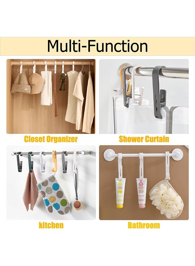 Quantum 6 PCS Laundry Hook, Multipurpose Clothes Pins Hook, Strong Plastic Clothes Drying Line Pegs for Bathroom Wardrobe Kitchen - Image 5