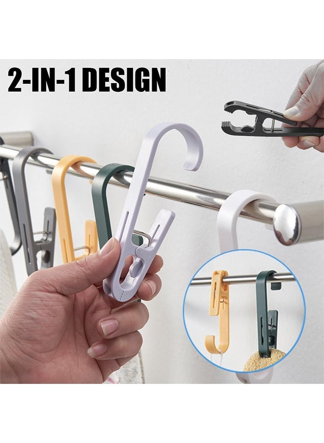 Quantum 6 PCS Laundry Hook, Multipurpose Clothes Pins Hook, Strong Plastic Clothes Drying Line Pegs for Bathroom Wardrobe Kitchen - Image 3