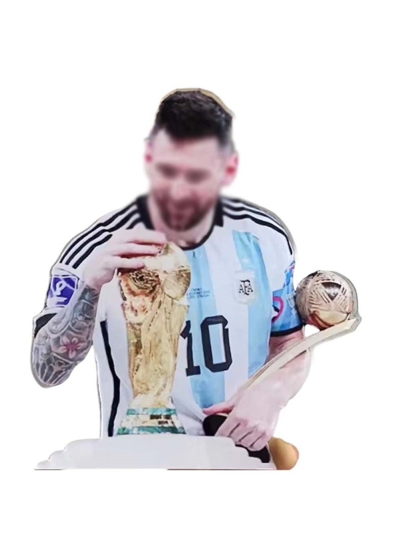 هويتك مصباح وهمي LED ثلاثي الأبعاد لبطل كرة القدم مع كأس العالم باللون الأبيض - Image 2