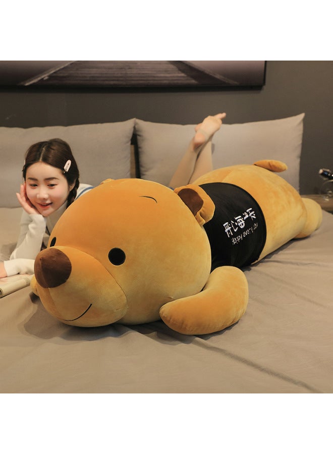 Large Sweater Brown Bear Plush Toy Girl Bed Sleeping Bear Doll Girl Birthday Gift Wholesale-Color:Brown Bear (have You For The Rest Of Your Life)-Height:1.4m（3.5kg）  - Image 3