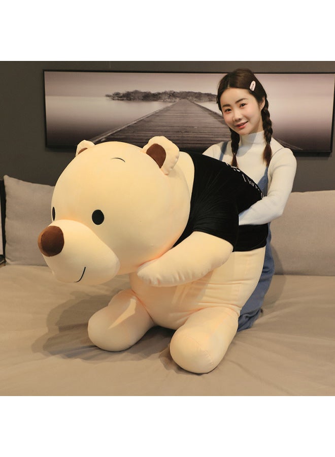 Large Sweater Brown Bear Plush Toy Girl Bed Sleeping Bear Doll Girl Birthday Gift Wholesale-Color:Brown Bear (have You For The Rest Of Your Life)-Height:1.4m（3.5kg）  - Image 5