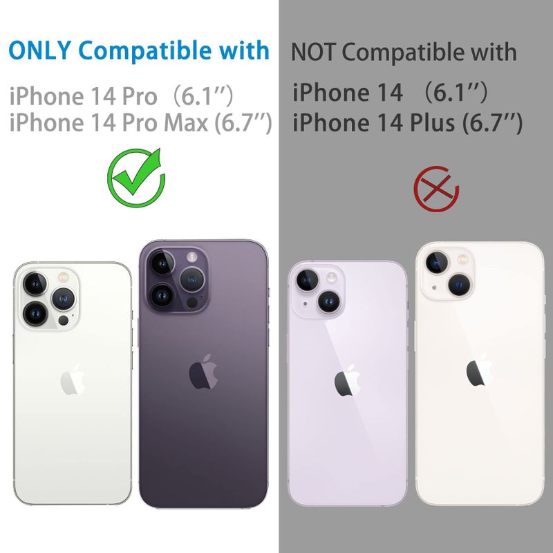 Dengduoduo 3 Pack Tempered Glass Camera Lens Protector for iPhone 14 Pro 6.1" & iPhone 14 Pro Max 6.7", Ultra HD, 9H Hardness, Anti-Scratch, Case Friendly, Easy to Install [No Affect on Night Shots] - Image 2