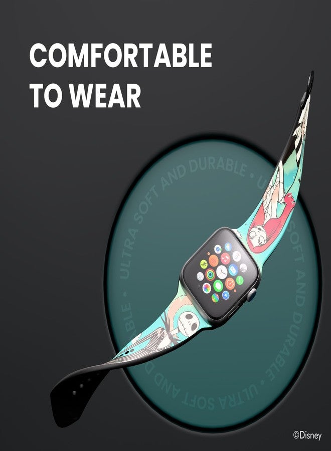 iJOY Disney Tim Burton’s The Nightmare Before Christmas Wristband For Apple Watch Band Series 9/8/7/6/5/4/3/2/1/SE 38MM, 40MM, 41MM | Jack Skellington Gifts for Women and Men (Jack Tarot) - Image 4