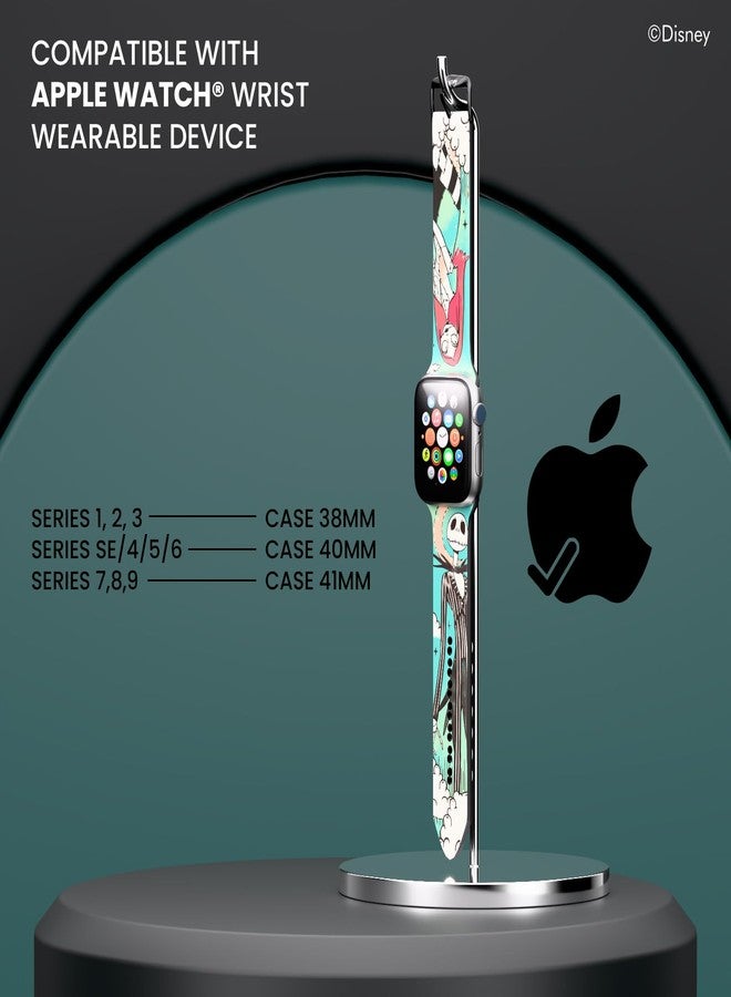 iJOY Disney Tim Burton’s The Nightmare Before Christmas Wristband For Apple Watch Band Series 9/8/7/6/5/4/3/2/1/SE 38MM, 40MM, 41MM | Jack Skellington Gifts for Women and Men (Jack Tarot) - Image 3