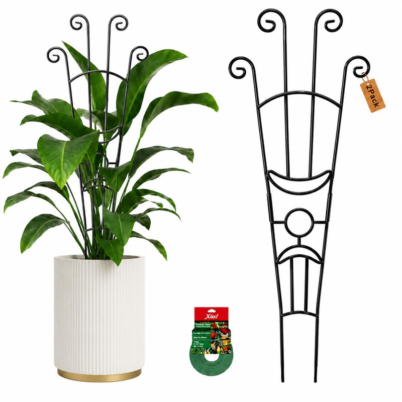 Xeeol 326in Plant Trellis for Climbing Plants Indoor Outdoor Expandable Large Metal Garden Trellis for Potted Plants HeavyDuty Tall Pothos Plant Climber Support for Ivy Pothos Hoya Monstera 2P - Image 2