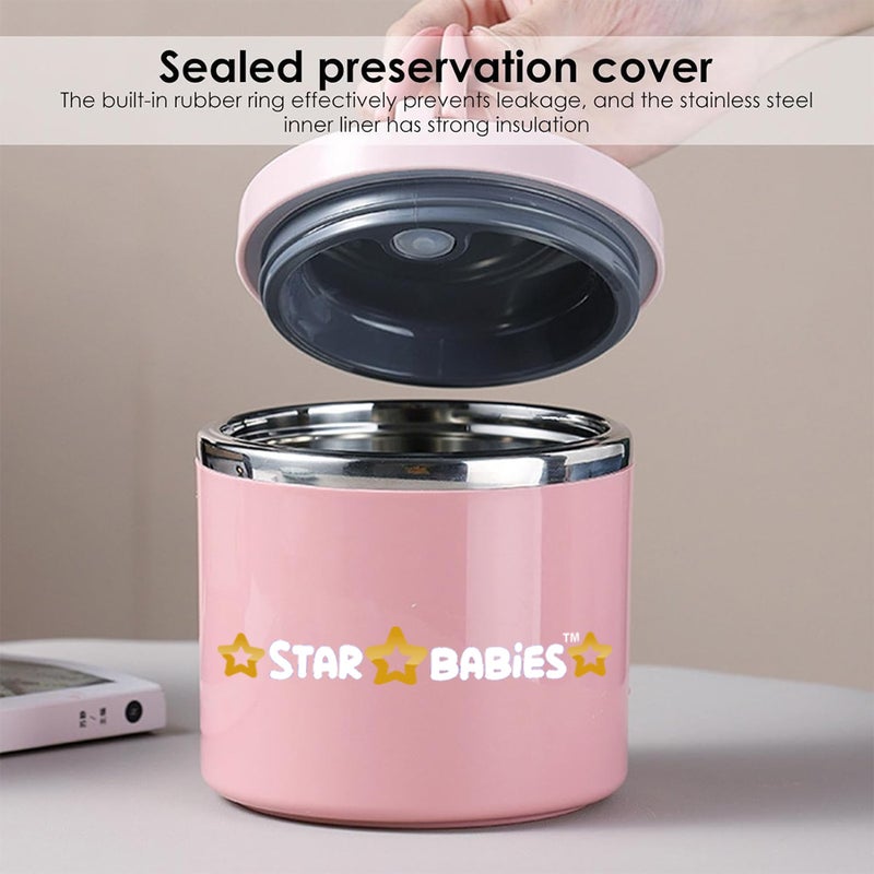 Star Babies - Cute Cat Lunch Box & Food Jar - 500ml - Image 4