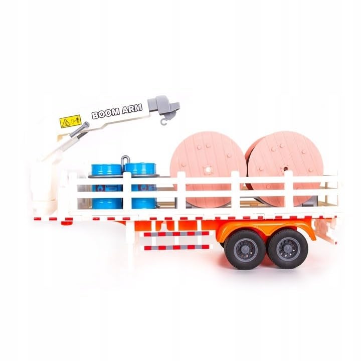 The Toys Home Licensed SCANIA 12-Inch Plastic Crane Truck Toy | Boom Arm Construction Truck with Lights & Sounds, Friction Powered | Large Heavy Duty Toy Truck for Kids Boys Age 3+ - Image 5