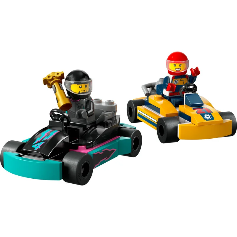 LEGO City Go-Karts and Race Drivers Toy Set 60400 (99) Pieces