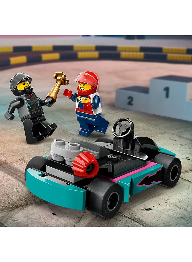 LEGO City Go-Karts and Race Drivers Toy Set 60400 (99) Pieces