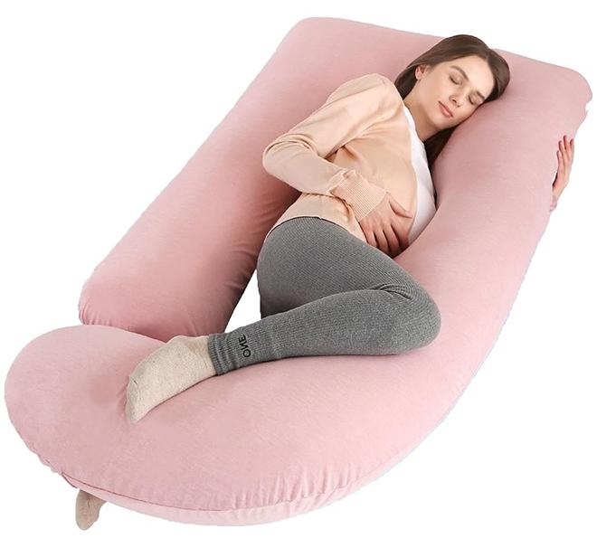 VTERLY Pregnancy Pillows, 180cm Long Maternity Pillows with Removable Bean Velvet Cover, U-Shape Full Body Pillow, Pregnancy Pillows for Sleeping, Body Pillows for Adults, Maternity Pillow - Image 1
