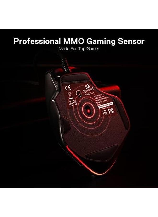 REDRAGON - M806 Bullseye Gaming Mouse 7 Programmable Buttons Wired Rgb Gamer Mouse W Ergonomic Natural Grip Build Software Supports Diy Keybinds And Backlit - Image 1