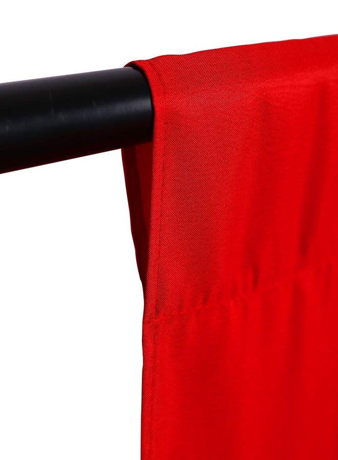 GFCC 8FTX10FT Red Backdrop Background for Photography Photo Booth Backdrop for Photoshoot Background Screen Video Recording Parties Curtain - Image 2