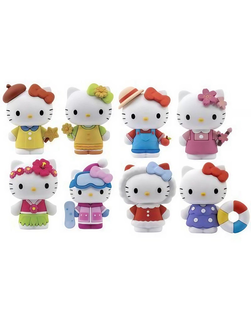 YuMe Sanrio Hello Kitty and Friends Four Seasons Series Hello Kitty Figure (7 cm, Assorted) - Image 1