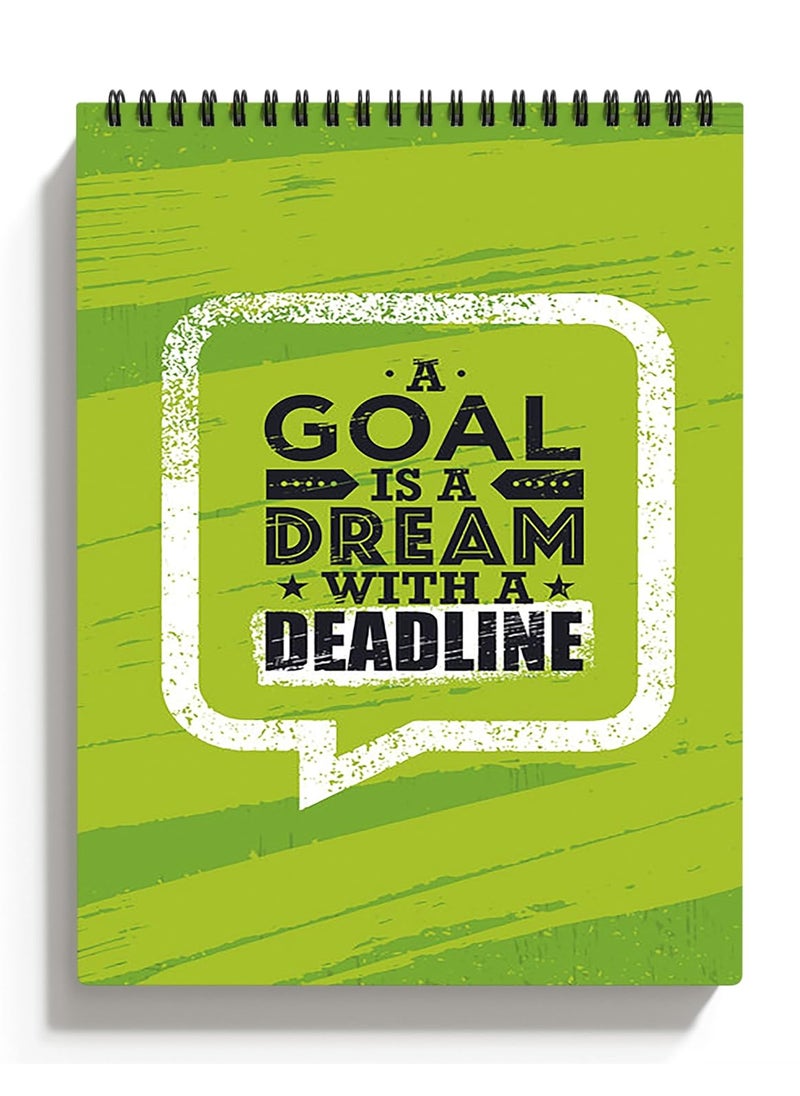 RKDECOR RKDECOR A5 Motivational Sketchbook for Artists Students Kids Drawing Copy 100 Pages 50 Sheet S188  - Image 1