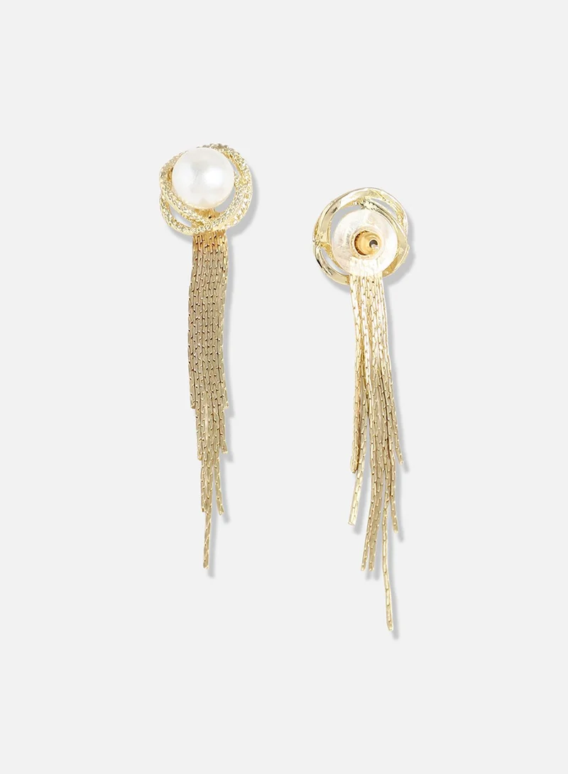 سوهي مطلية بالذهب مصمم الحجر انخفاض القرط الطرف