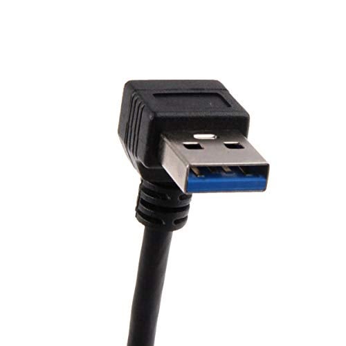 cablecc USB 3.0 Type-A Male to USB 3.0 Type-A Female Extension Cable 20cm 5Gbps 90 Degree (Down Angled) - Image 4