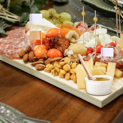 GUZE-US Charcuterie Boards Accessories(29 PCS) Cheese Spreaders for Charcuterie Board Mini Serving Spoon Fork Tongs Blank Toothpick Flags Bowl - Image 2