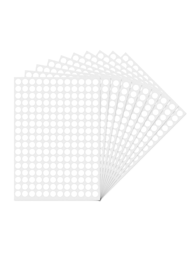 Sadaf 1080-Piece Round Labels 10mm Diameter White - Image 2