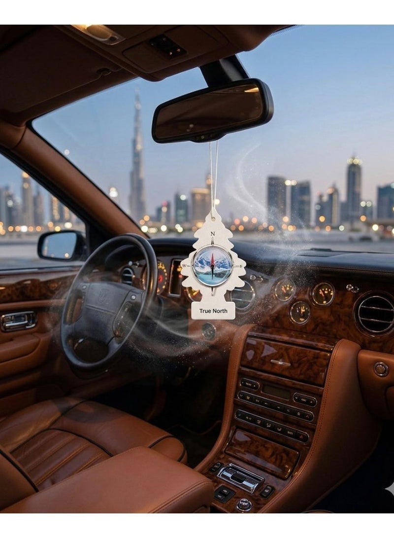 ليتل تريز مجموعة معطرات جو للسيارة من ليتل تريز، 6 قطع - بلاك آيس، ترو نورث، وفانيلاروما - عطر يدوم طويلاً للسيارة والمنزل والمكتب - Image 4