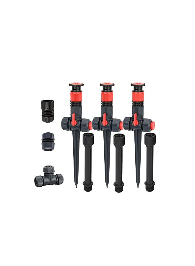 Eden 96093 Multi-Adjustable Flex Design Garden Sprinkler with Extension Set, Great for DIY Gardening Product - Image 1