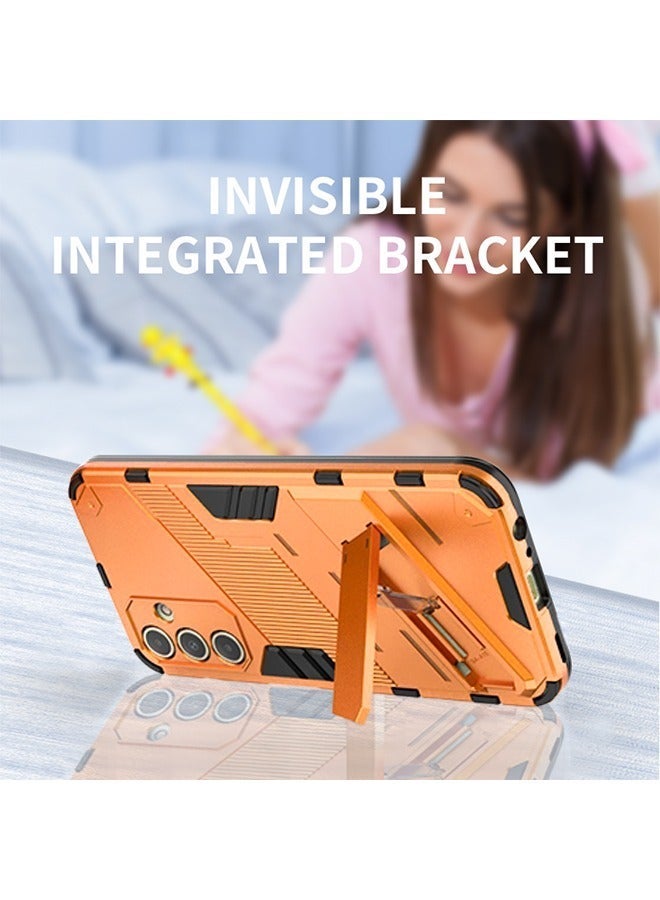 X-level Samsung Galaxy A15 4g/5g Case Cover with Dual Layer Anti-scratches Camera Protector Shockproof Protective Back Cover with Invisible Hands-free Holder Kickstand Protection Phone Accessory - Image 4