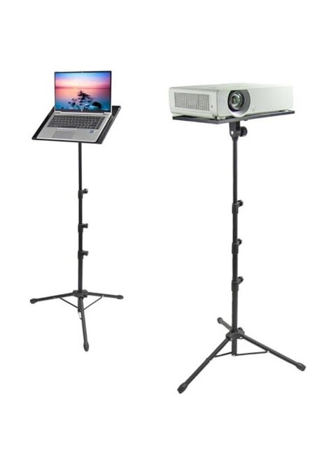 Technomounts Telescopic Projector Stand Laptop Holder Book Floor Stand Adjustable Height Folding Portable Stand