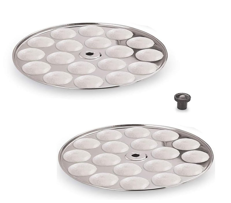 Thangam Stainless Steel Mini Idli Maker Stand, 19 x 19 x 10 cm, Silver (2 Plate) - Image 5