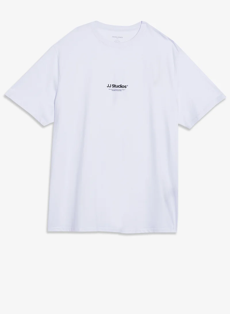 JACK & JONES Plus Size Studio Print Regular Fit T-Shirt