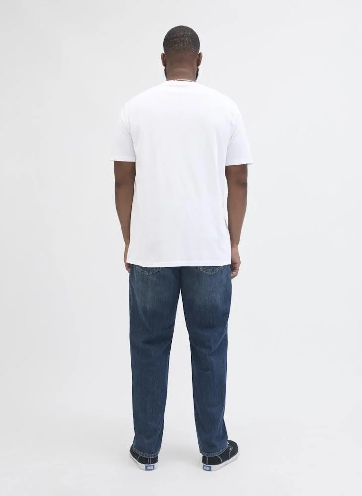 JACK & JONES Plus Size Studio Print Regular Fit T-Shirt