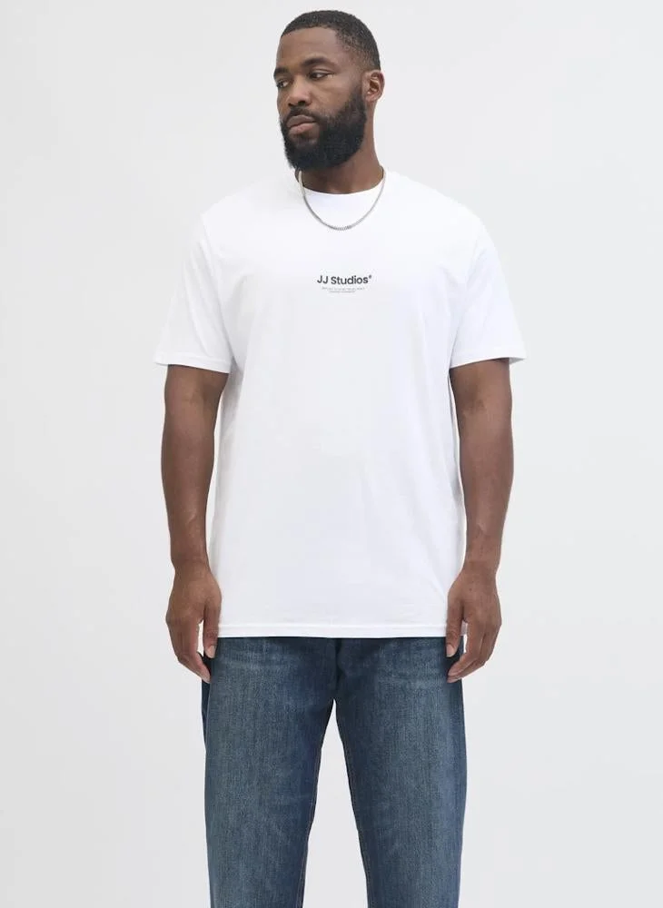 Plus Size Studio Print Regular Fit T-Shirt