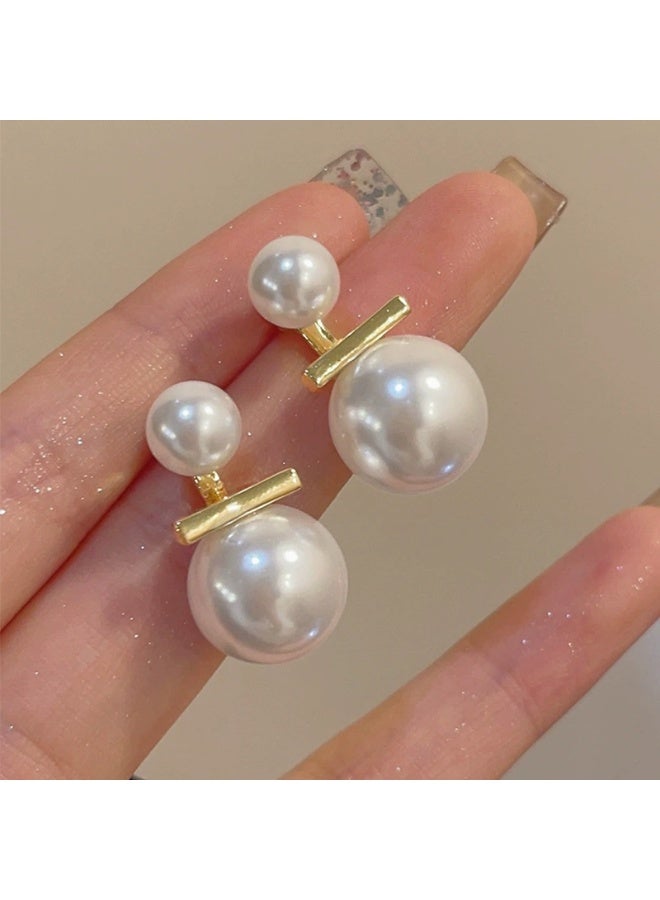 Goolsky أقراط لؤلؤ مزدوجة الاستخدام للنساء – دبابيس فضة S925، مجوهرات صيفية أنيقة من البوتيك - Image 4