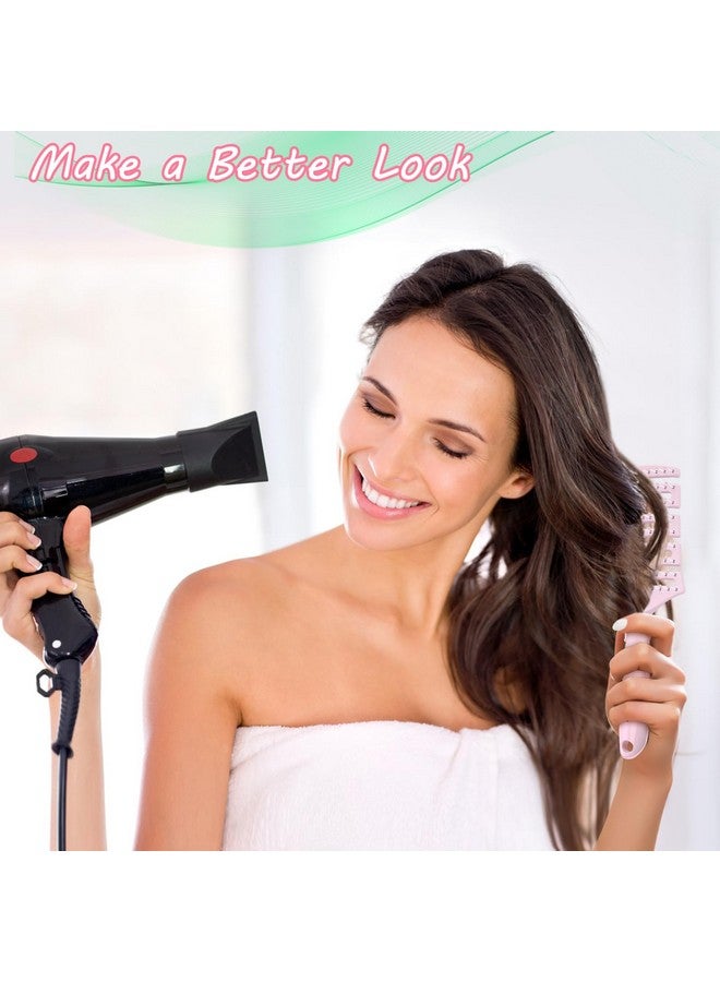 URTHEONE Hair Brush Curved Vented Detangling Hair Brushes For Women Men Wet Or Dry Hairfaster Blow Drying Styling Professional Paddle Vent Detangler Brush (Light Green) - Image 5