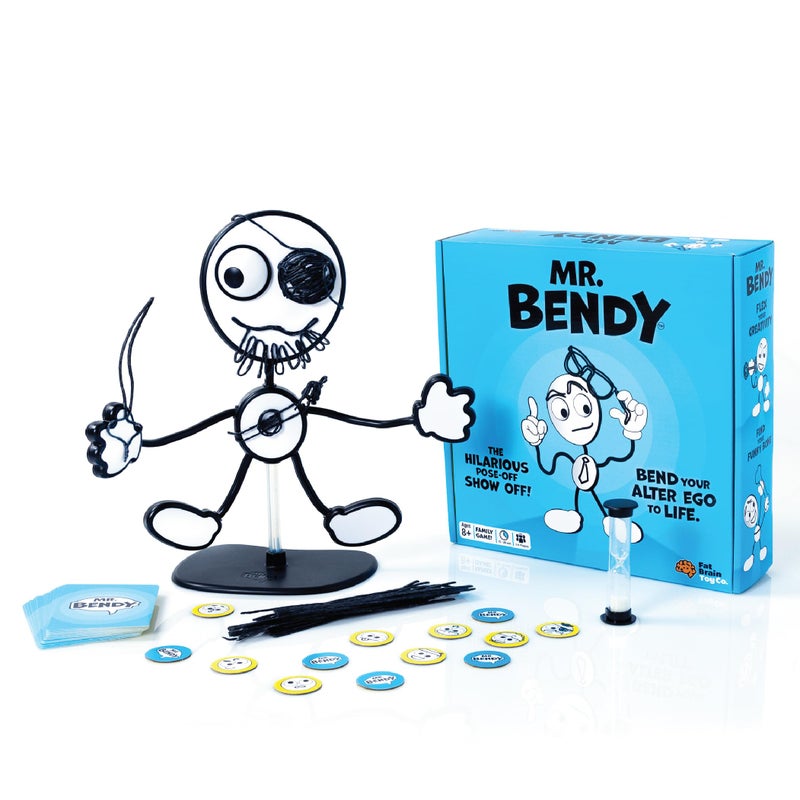 Fat Brain Toys Mr. Bendy - Craft, Bend, & Guess! Party Game for Kids & Adults - Image 1