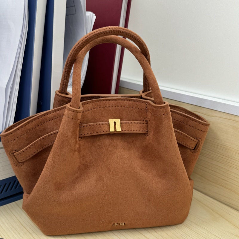Jw Pei Dumpling Bag Hana Suede Handbag Shoulder Crossbody Bag Premium Underarm Bag Portable Tote Bag Women'S Bag - Image 3