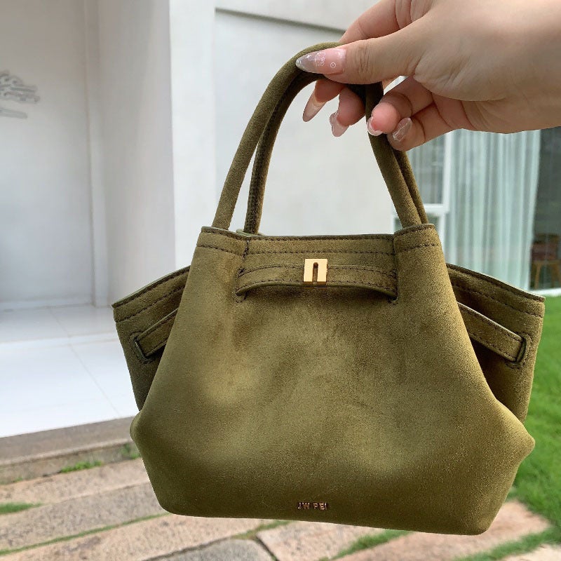 Jw Pei Dumpling Bag Hana Suede Handbag Shoulder Crossbody Bag Premium Underarm Bag Portable Tote Bag Women'S Bag - Image 4