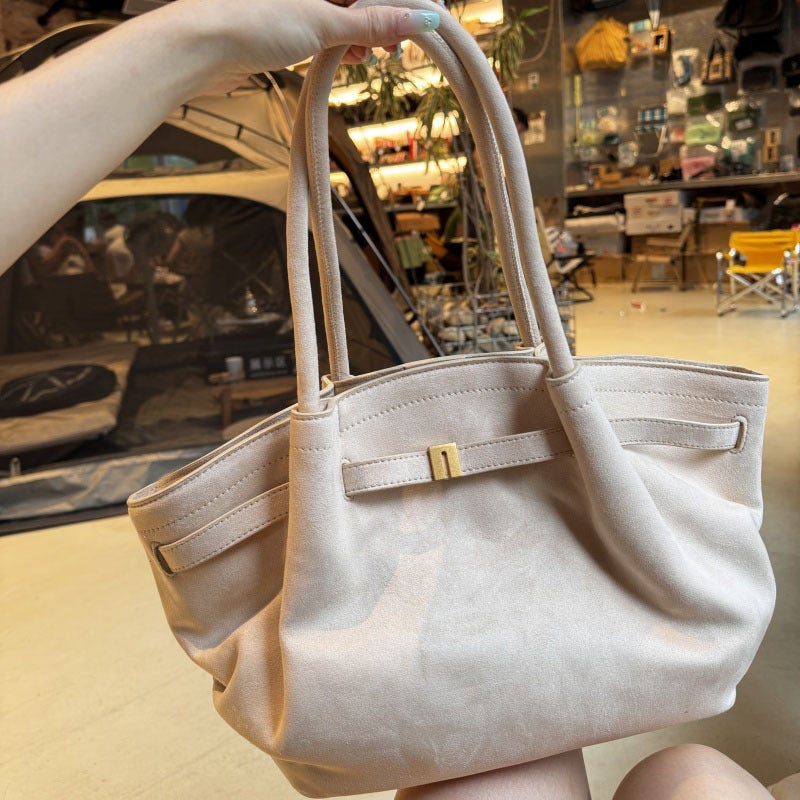 Jw Pei Dumpling Bag Hana Suede Handbag Shoulder Crossbody Bag Premium Underarm Bag Portable Tote Bag Women'S Bag - Image 5