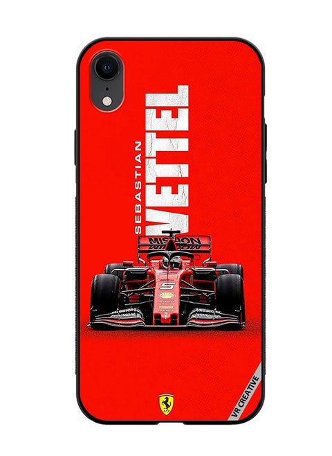 Protective Case Cover For Apple iPhone XR F1 Racing Car Design Multicolour