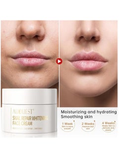 AuQuest Snail Repair Whitening Face Cream Snail Repair Skin Moisturizing & Hydrating Cream Skin Care Snail Repair Cream Moisturizer Advanced Snail Mucin Extract All in One Snail Repairing Cream 30g  - Image 2