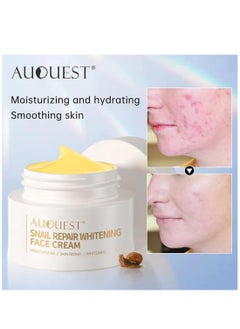 AuQuest Snail Repair Whitening Face Cream Snail Repair Skin Moisturizing & Hydrating Cream Skin Care Snail Repair Cream Moisturizer Advanced Snail Mucin Extract All in One Snail Repairing Cream 30g  - Image 3