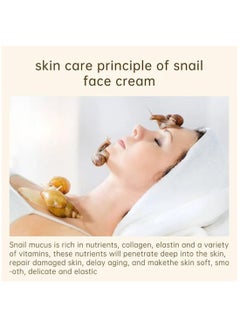 AuQuest Snail Repair Whitening Face Cream Snail Repair Skin Moisturizing & Hydrating Cream Skin Care Snail Repair Cream Moisturizer Advanced Snail Mucin Extract All in One Snail Repairing Cream 30g  - Image 5