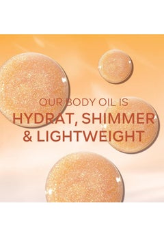 KYDA KYDA Body Glow Oil, Broad Spectrum SPF 45, Sunscreen Body Oil with Gold Mica, Sun-kissed Glow Skin Illuminator, Lightweight Non-Sticky Moisturizer with Coconuts, Water Resistant, 3.38 fl oz, AMBER  - Image 4
