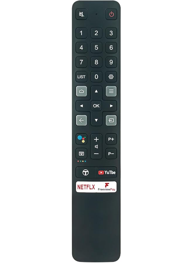 erorex Voice Replaced Remote Control Rc901V Fur1 Fit For Tcl 06 Btznyy，With Short Apps: Youtube Netflix Freeviewplay  - Image 3