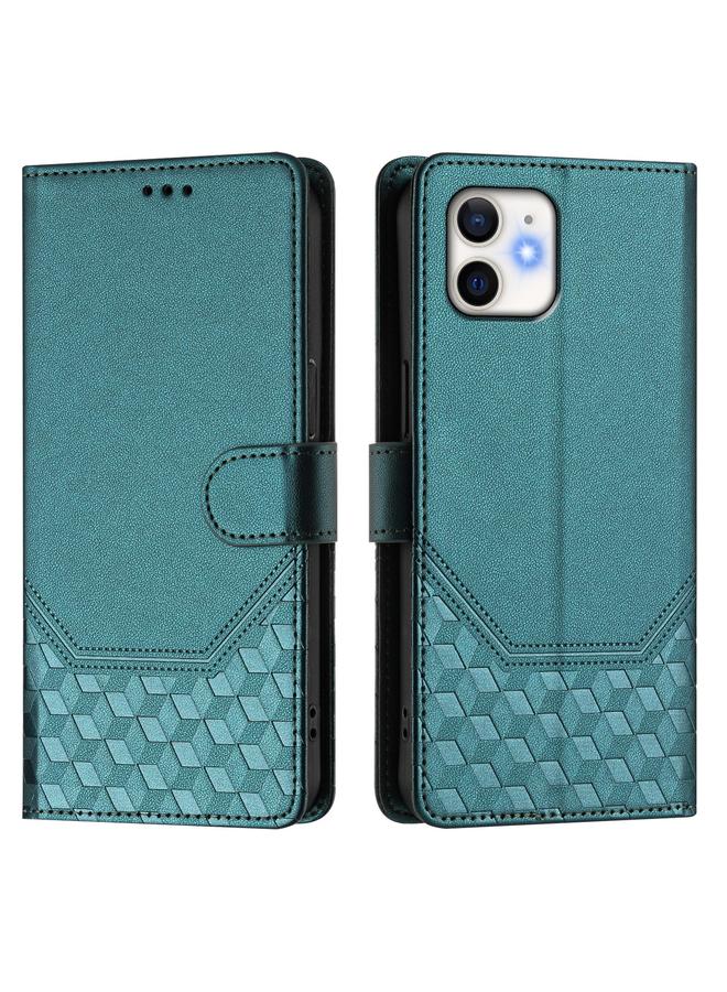 Zaboon Case For iPhone 11 Honeycomb Embossing RFID Leather Phone Case - Image 2