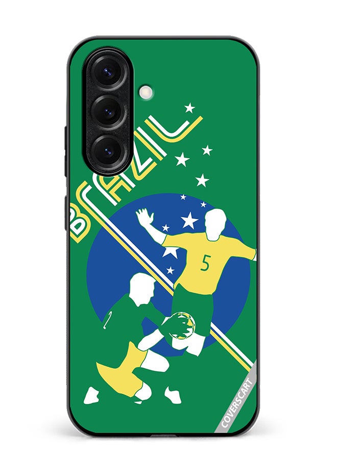 VR CREATIVE Protective Case Cover For Samsung Galaxy A56 Brazil Football Soccer Players Design Multicolour