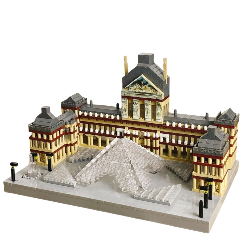 alltogetho Louvre Micro Mini Building Blocks Architecture Toys Sets Assembly Adult Construction Unleash Your Love for The Louvre - Image 3