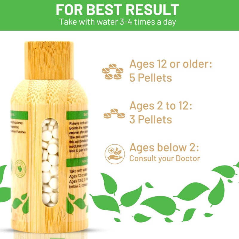 Bestmade Naturalproducts.com أفضل المنتجات الطبيعية لدعم آلام الأسنان والأعصاب في الفك | يساعد في تخفيف حساسية الأسنان والانزعاج الفموي بعد العمل السني | Bio23 | حبيبات - Image 4
