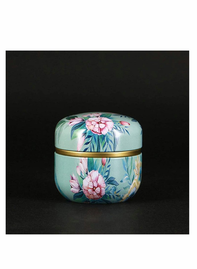 Metal Empty Tins Box, Round Gift Candy Loose Tea Storage Organizer Flower Tinplate Containers Mini Reusable for Tea Candy DIY Candle Wedding Party Favor Gifts 3 Pcs - Image 5